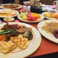 Hotel breakfast buffet