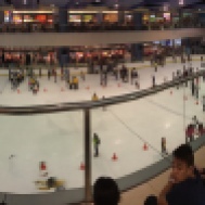 Massive ice rink at Mall of Asia