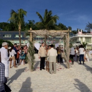 Witnessed a boracay beach wedding